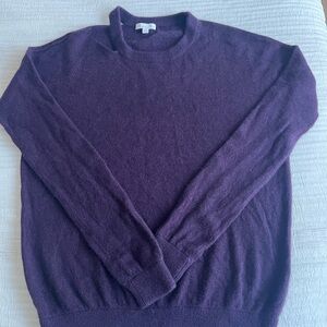 Minnie Rose Deep Purple Crewneck Sweater